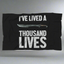 I've Lived A Thousand Lives Fantasy RPG Video Gamer Blanket