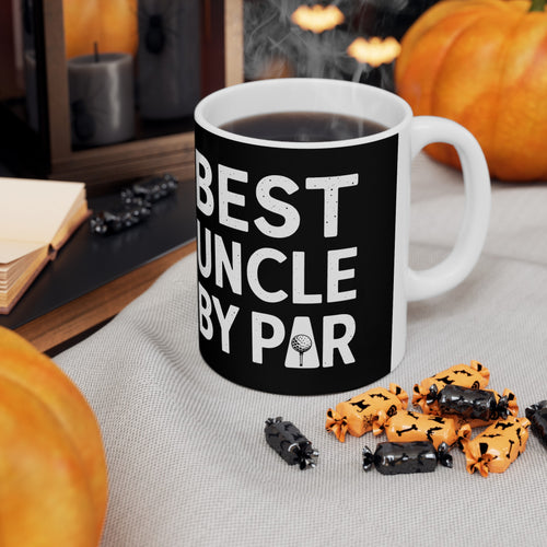 Best Uncle By Par Funny Golf Mug | Golf Gift | Uncle Merchandise | WUncle Birthday Gifts | Uncle Presents Golf Ceramic Mug 11oz 2