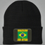 Brazilian Jiu Jitsu Flag 3 BJJ Acrylic Beanie