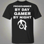 Programmer By Day Gamer By Night T-Shirt