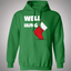 Well Hung Christmas Ugly Xmas Hoodie