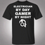 Electrician By Day Gamer By Night T-Shirt