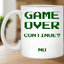 Game Over Continue 11 oz. White Mug