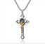 Gothic Stainless Steel Faith Jesus Cross Necklace