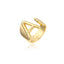 Adjustable Gold Alphabet Ring