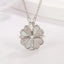 Four Leaf Clover Heart Shape Necklace