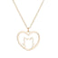Cute Cat Heart Necklace | Cat Necklace