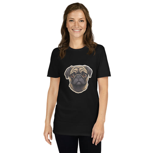 Pug Shirt | Pug Tshirt | Pug Mom Shirt | Pug Tee Shirt | Pugs 2 Short-Sleeve Unisex T-Shirt