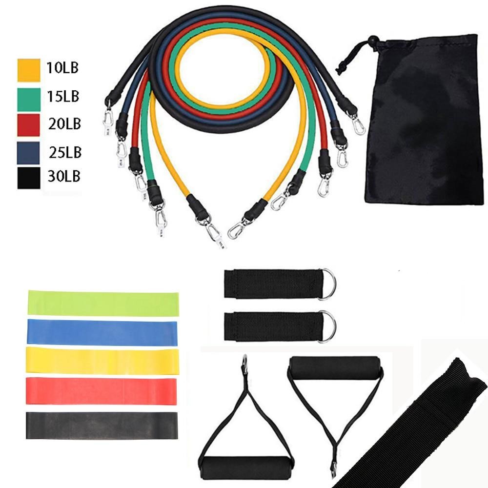 17pcs Home Workout Resistance Bands Set