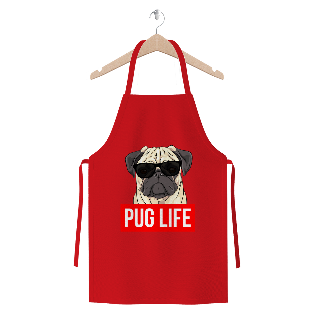 Pug Life - Pug Lover Premium Jersey Apron
