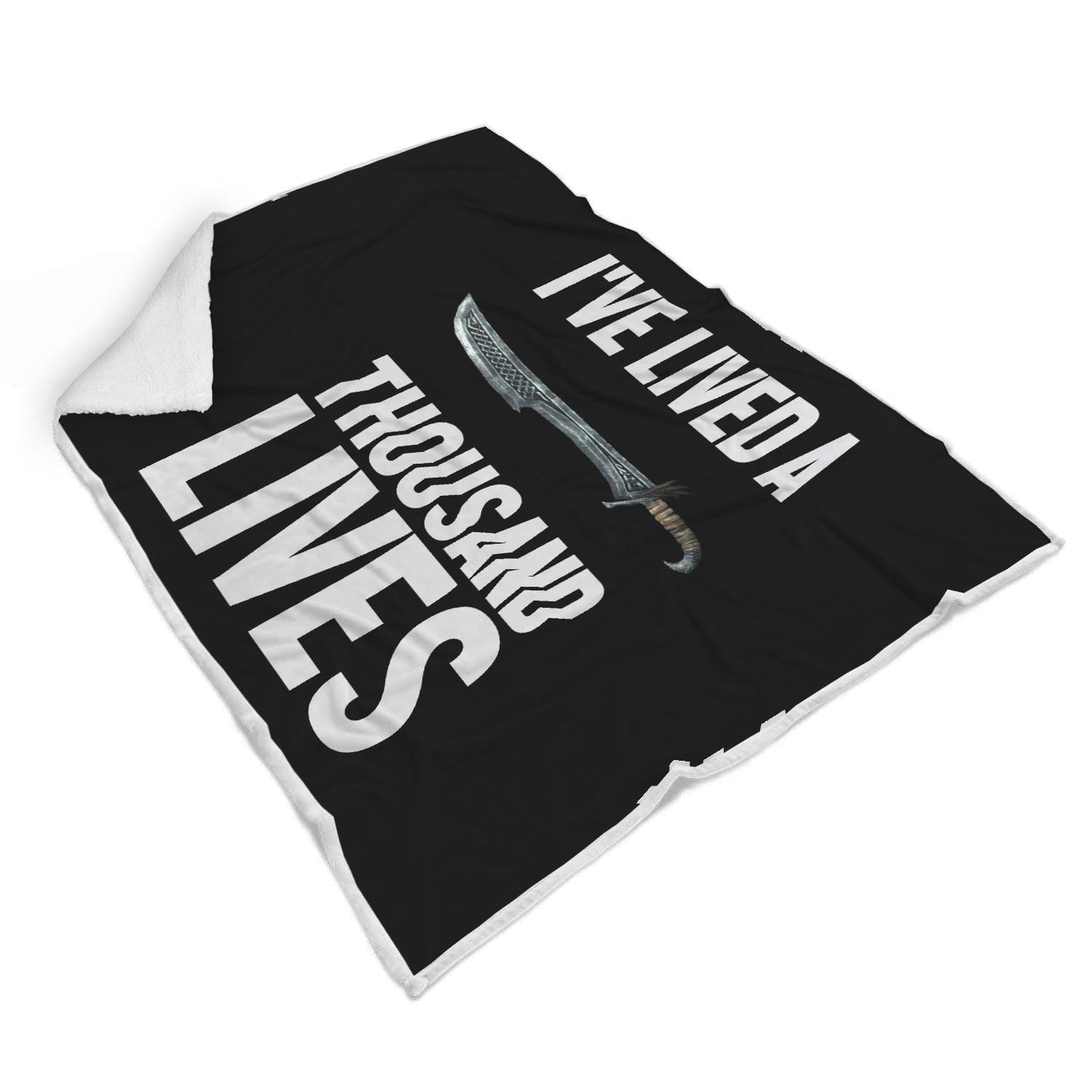 I've Lived A Thousand Lives Fantasy RPG Video Gamer Blanket