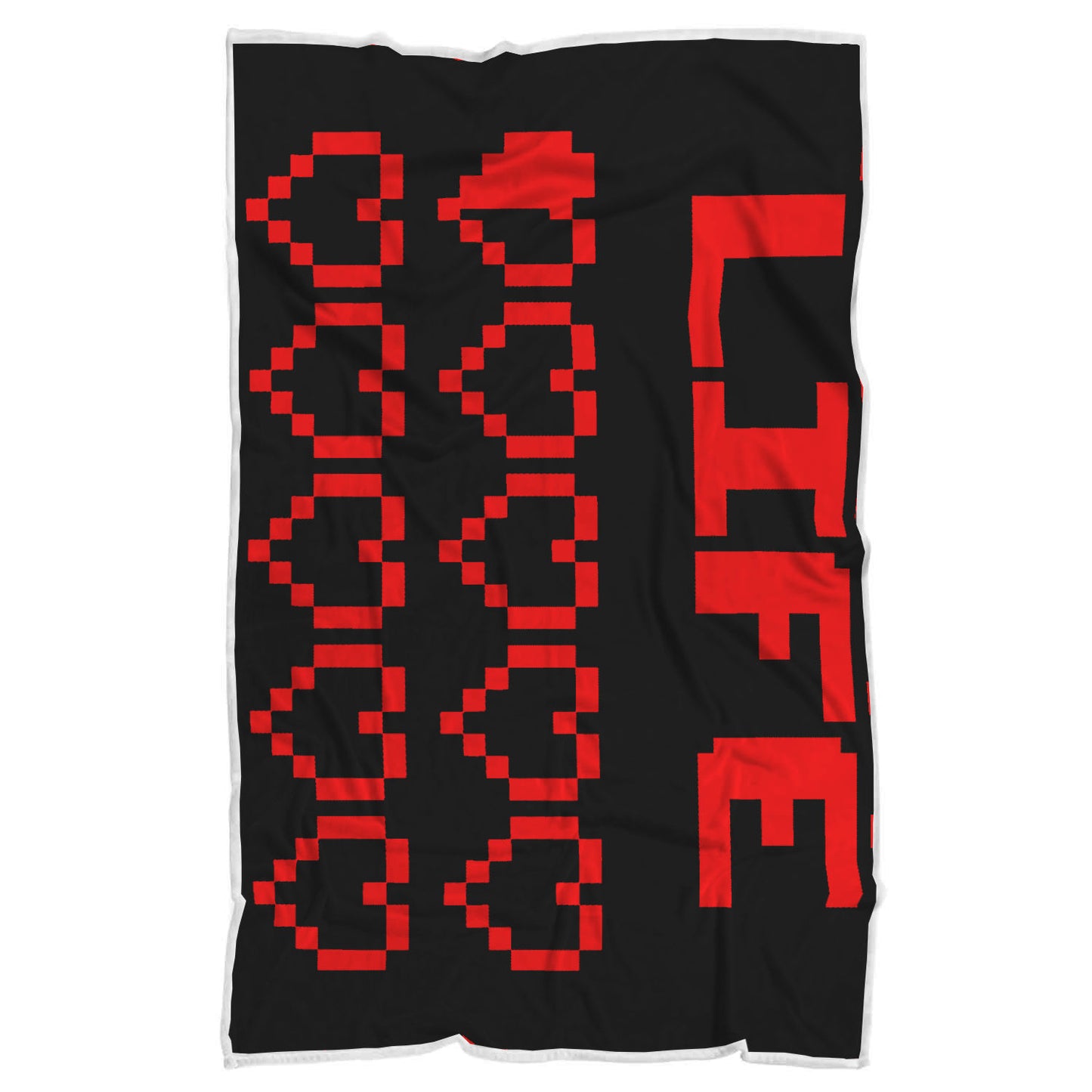 Gaming Life Bar (Game Hearts Health Bar) Video Gamer Blanket