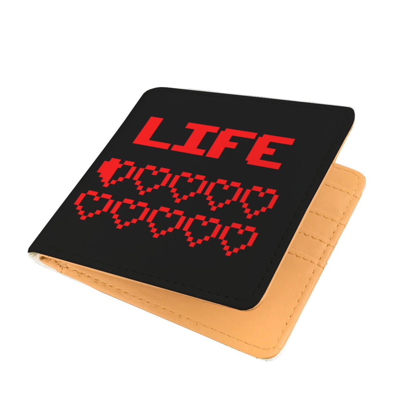 Gaming Life Bar - Game Hearts Health Bar Video Gamer Wallet