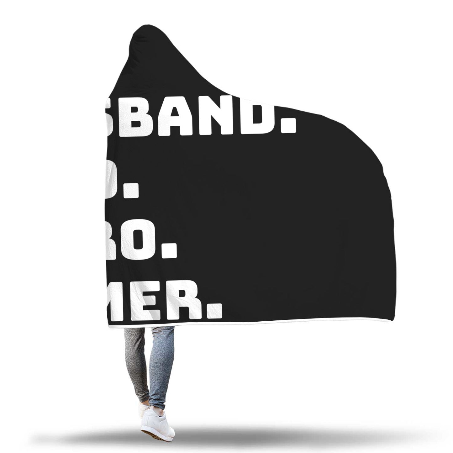 Husband Dad Hero Gamer - Video Gamer Hooded Blanket