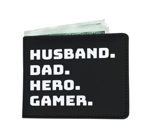 Husband Dad Hero Gamer Video Game Wallet Husband Dad Hero Gamer Video Game Wallet