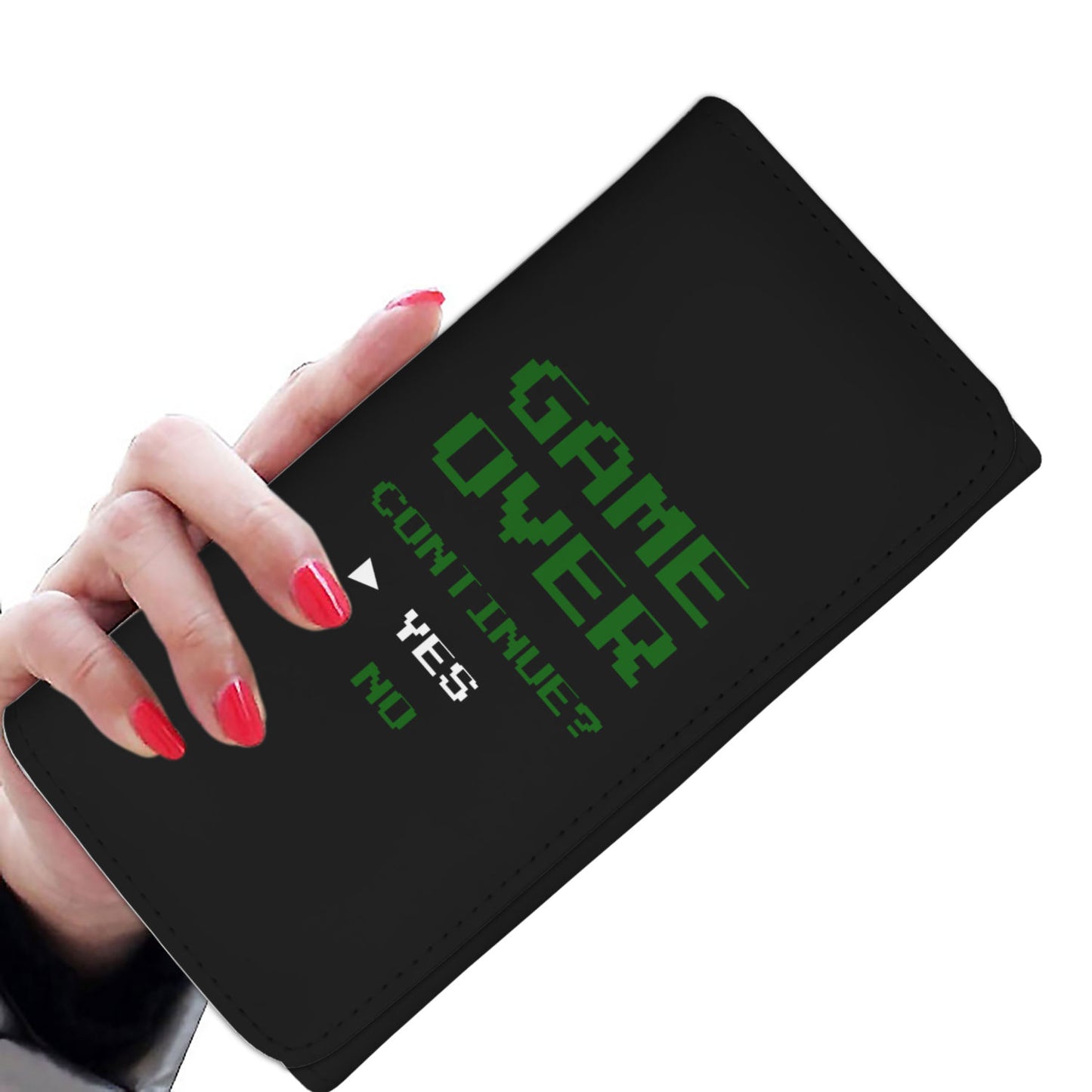 Game Over Continue Video Gamer Womens Wallet