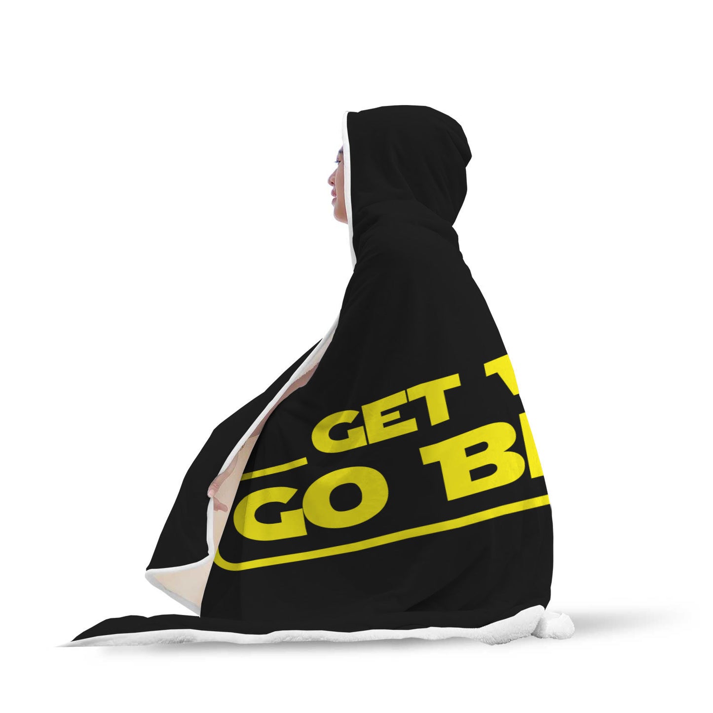 Get Woke Go Broke Hooded Blanket