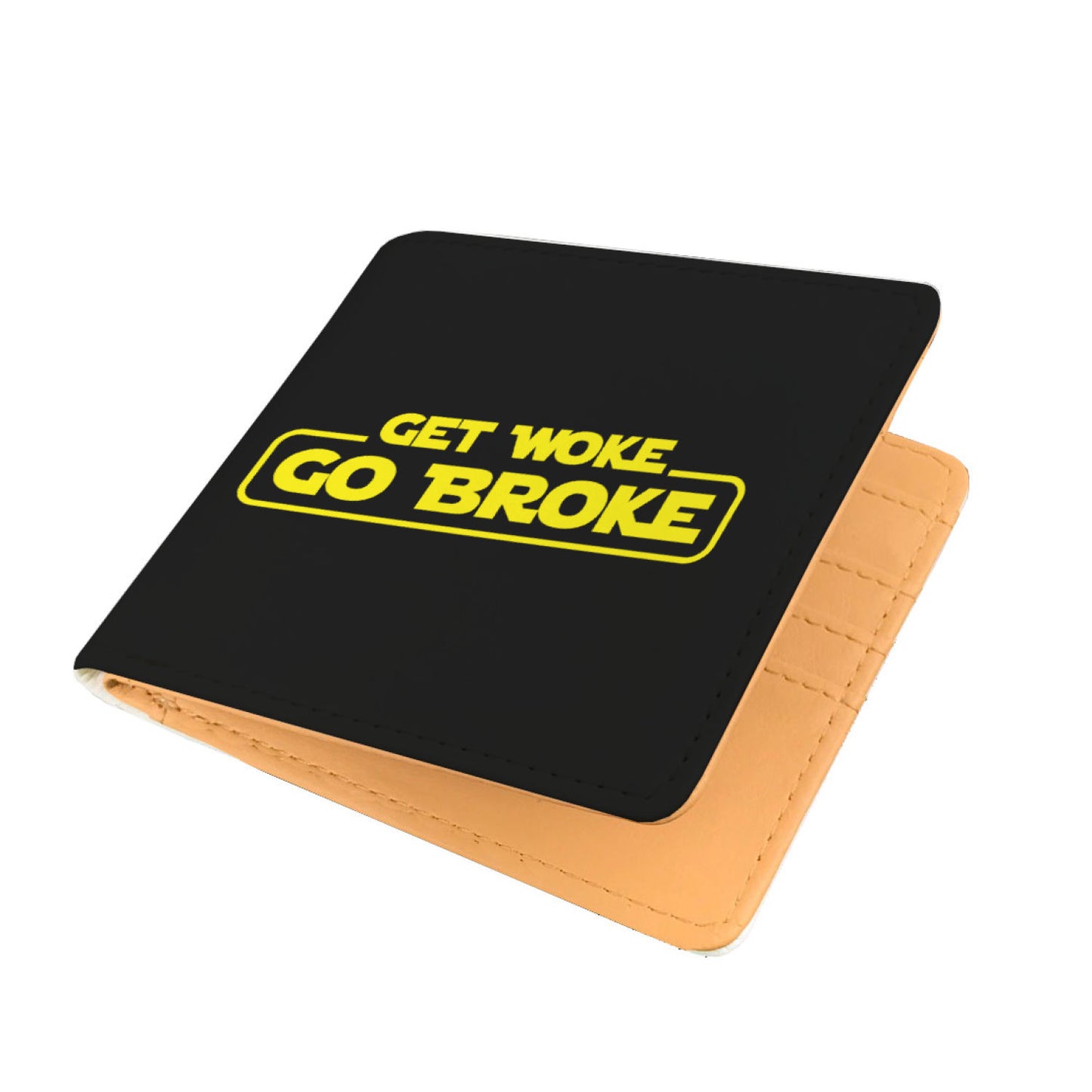 Get Woke Go Broke Mens Wallet