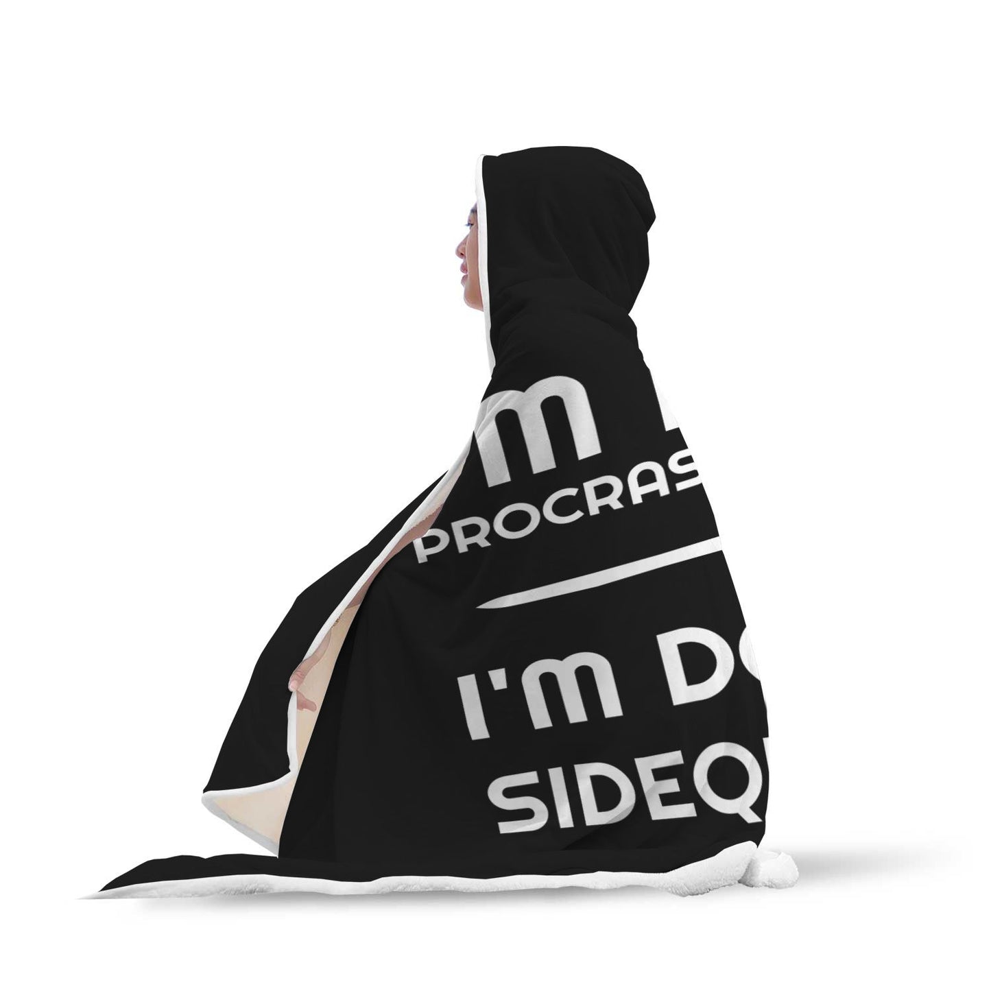I'm Not Procrastinating I'm Doing Side Quests RPG Video Gamer Hooded Blanket