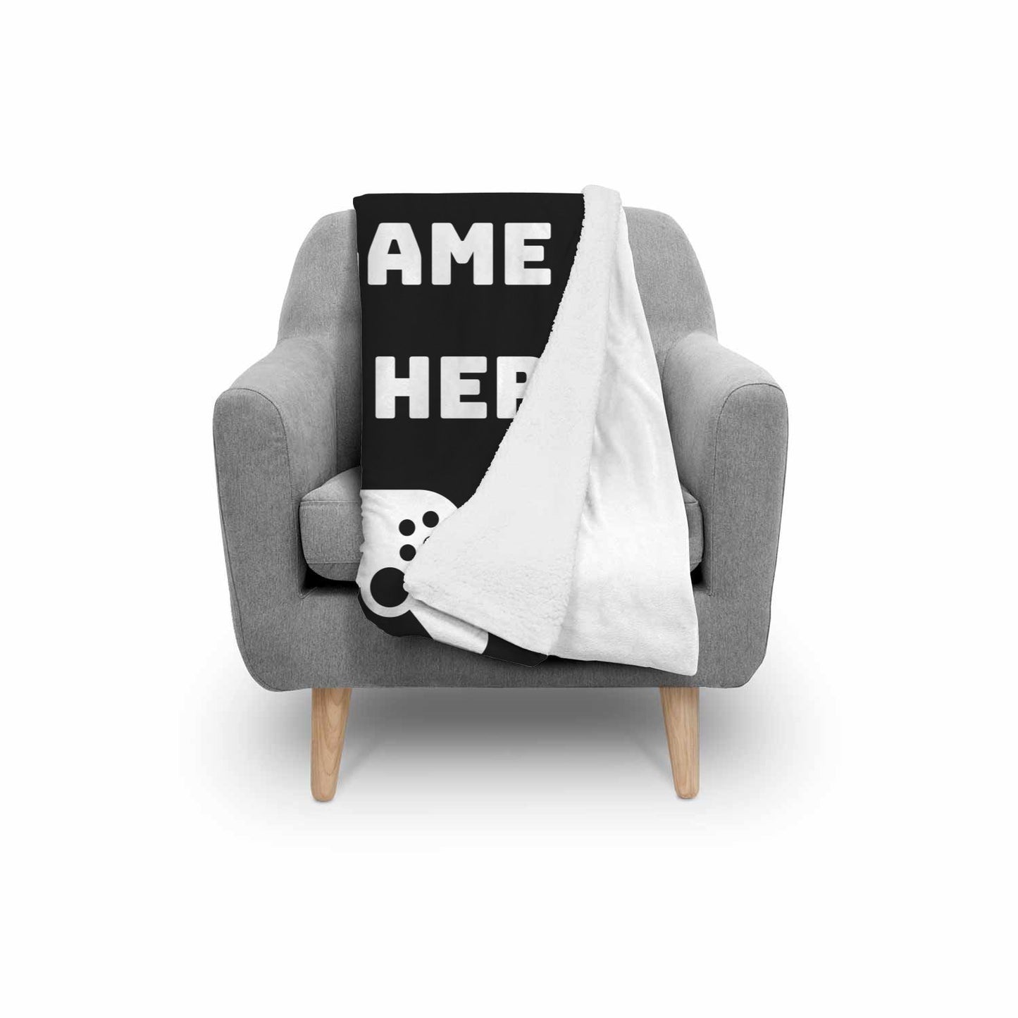 I Paused My Game To Be Here Video Game Blanket