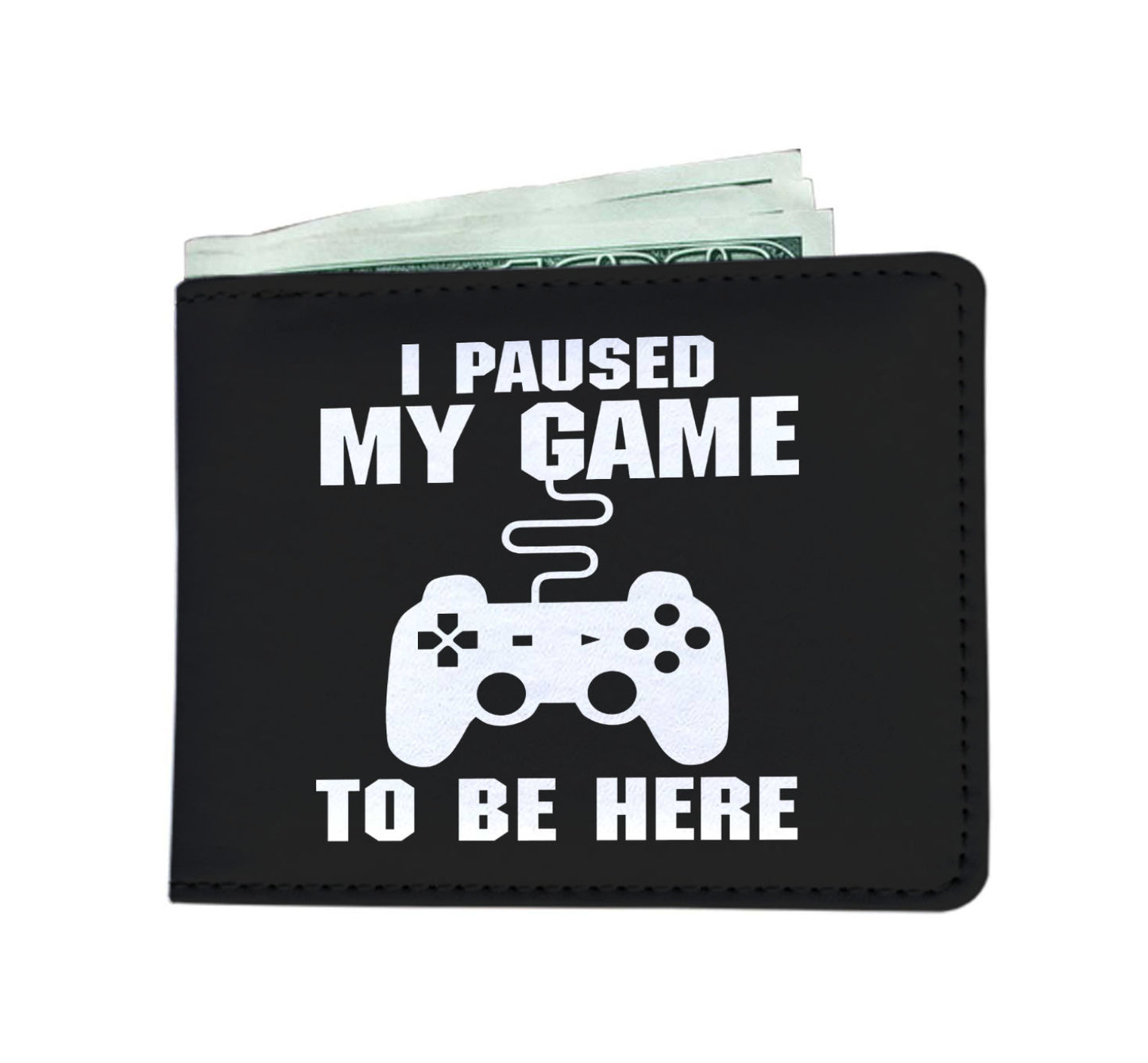 I Paused My Game To Be Here Videogame Mens Wallet