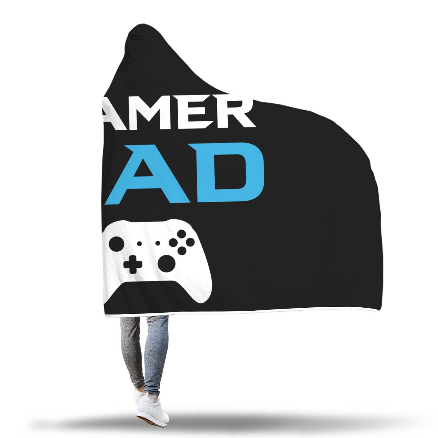 Gamer Dad - Video Game Dad Hooded Blanket