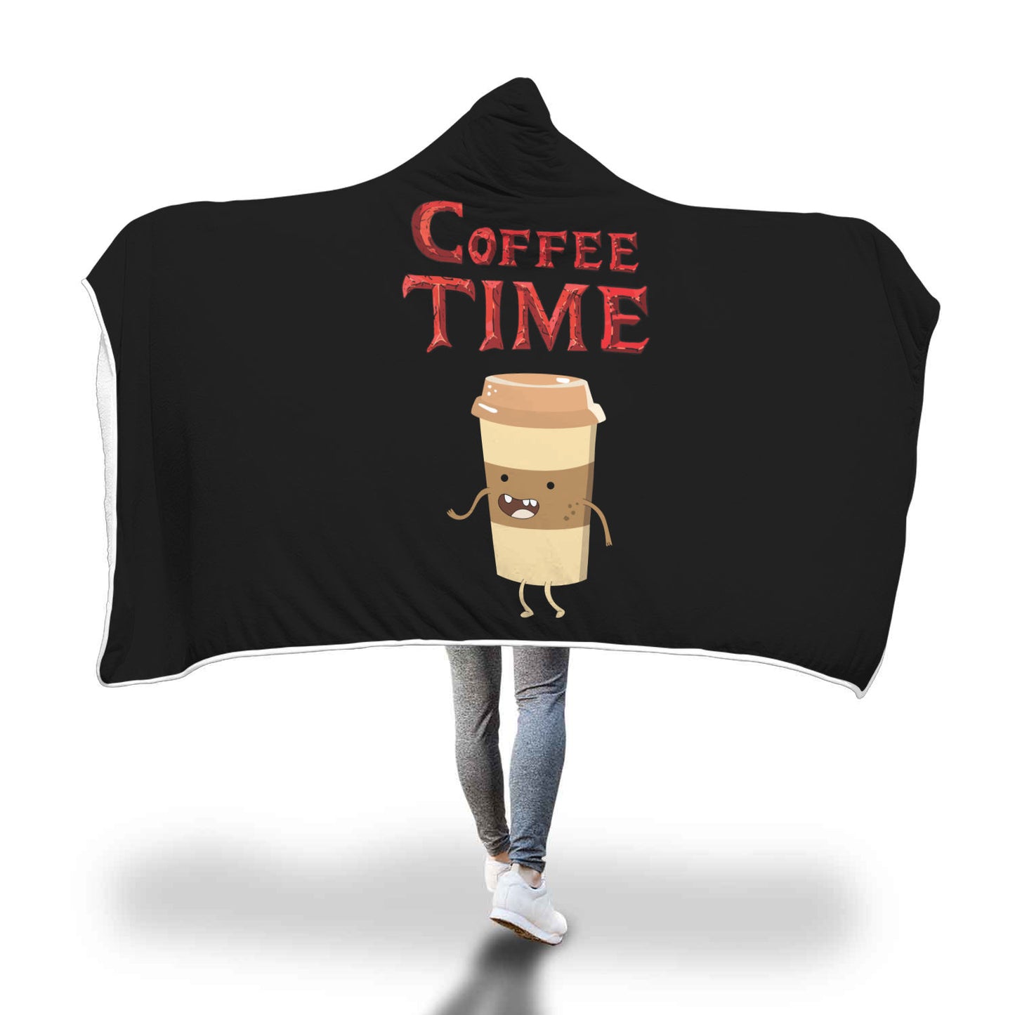 Coffee Time - Coffee Lovers Hooded Blanket