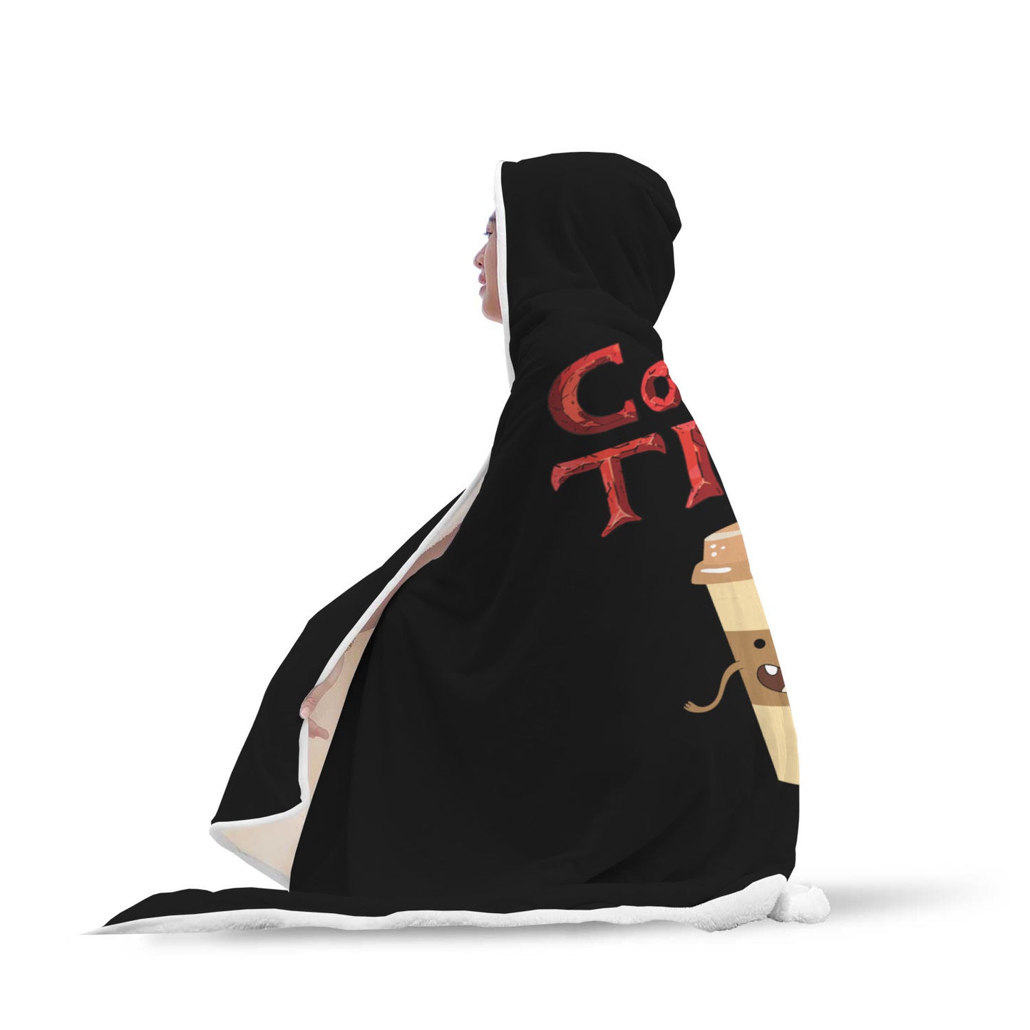 Coffee Time - Coffee Lovers Hooded Blanket