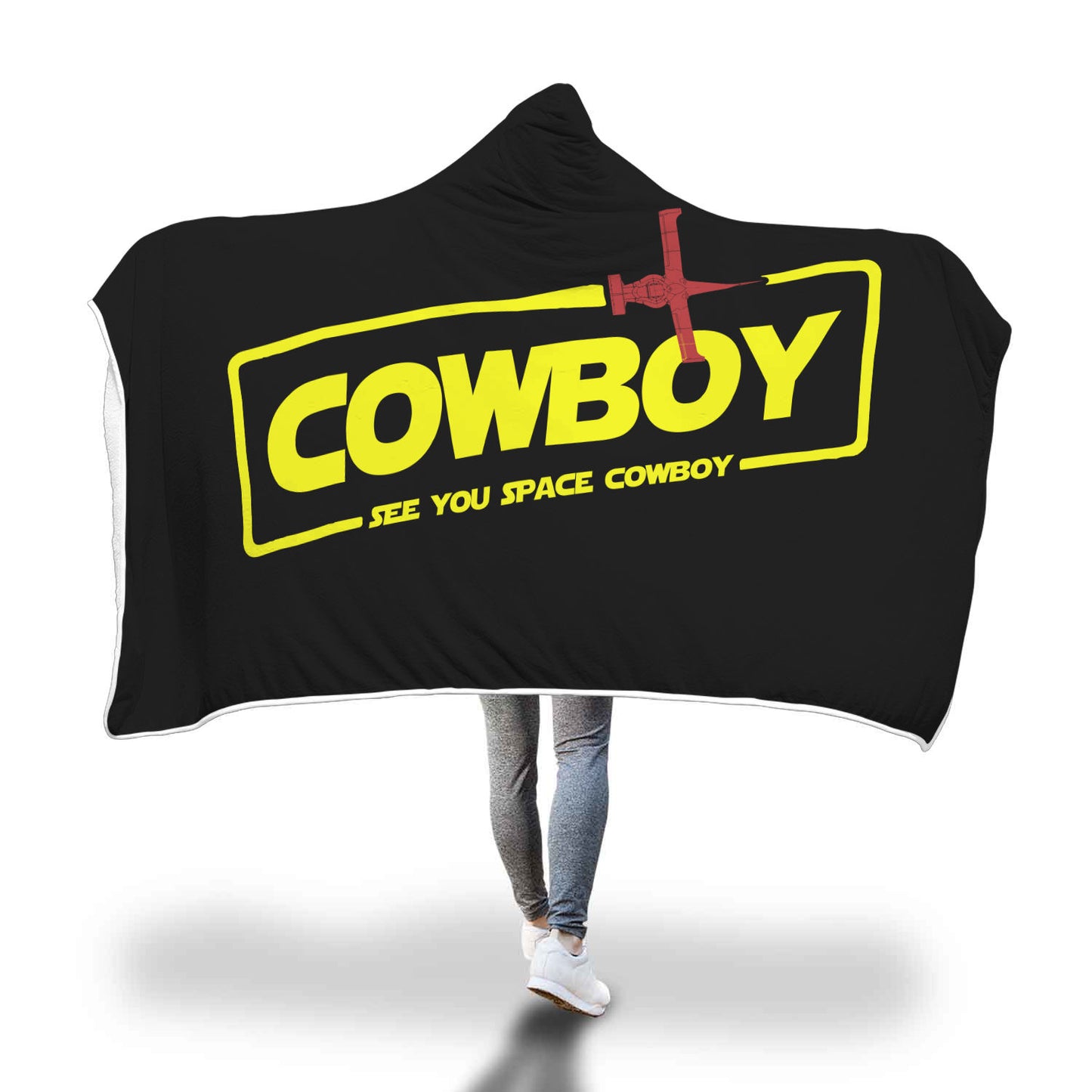 Cowboy A Space Cowboy Story Hooded Blanket