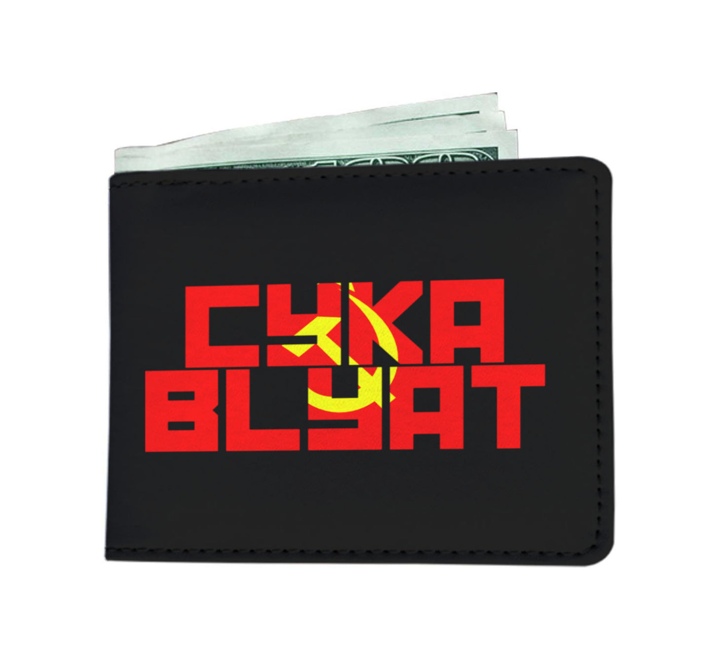 CYKA BLYAT Video Gaming Mens Wallet