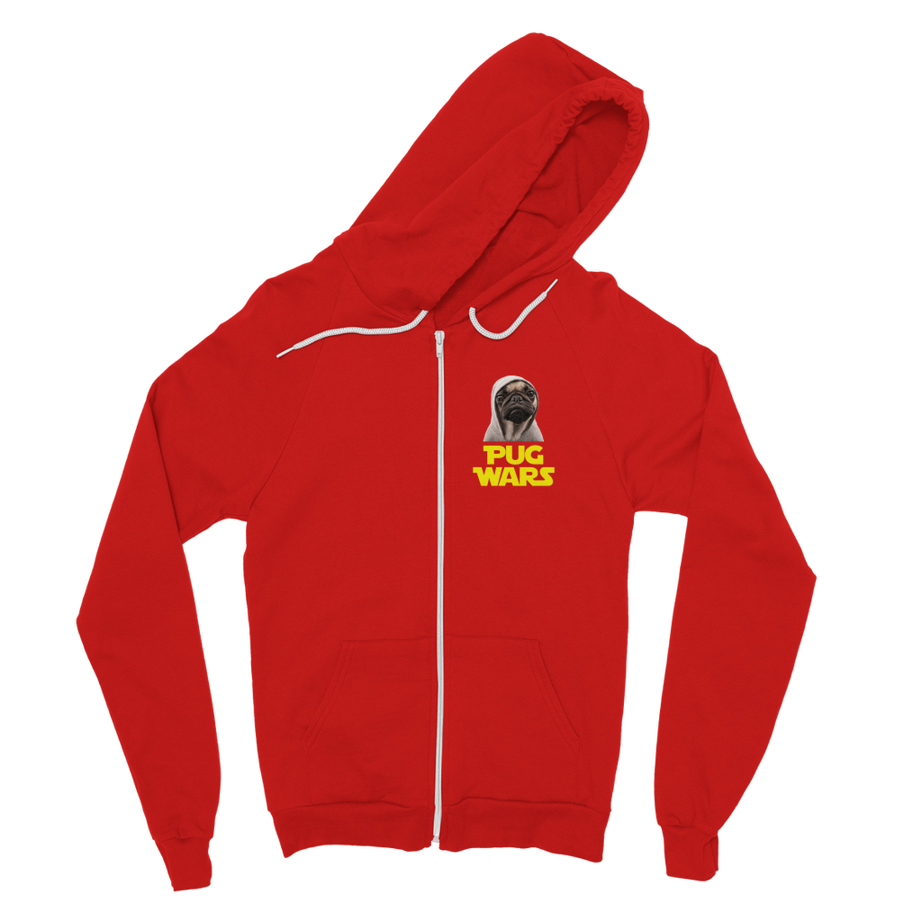 Pug Wars The Last Pug Classic Adult Zip Hoodie