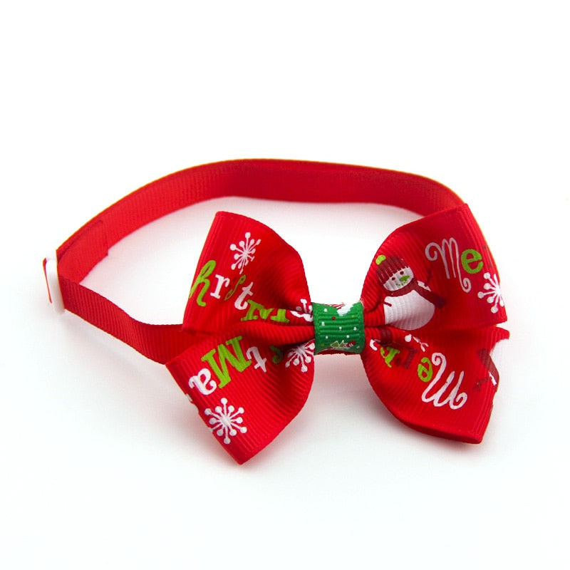 Christmas Dog Bow Tie, Christmas Cat Bow Tie, Christmas Pet Bow Tie