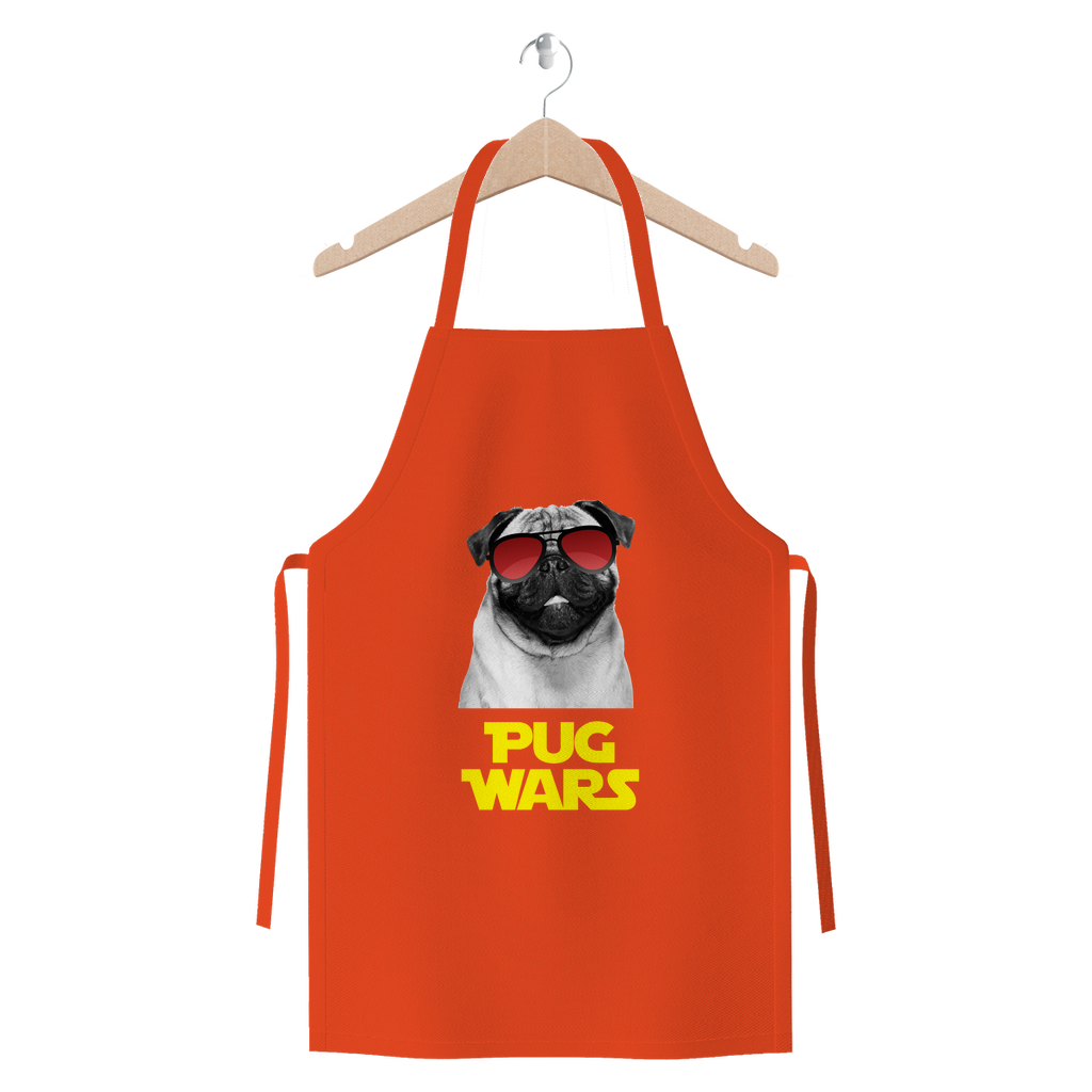 Pug Wars Return Of The Pug Premium Jersey Apron