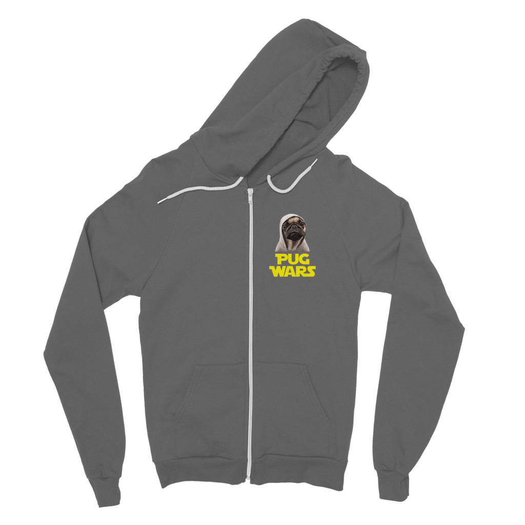 Pug Wars The Last Pug Classic Adult Zip Hoodie