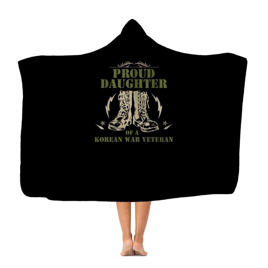 Proud Daughter Of A Korean War Veteran Classic Adult Hooded Blanket