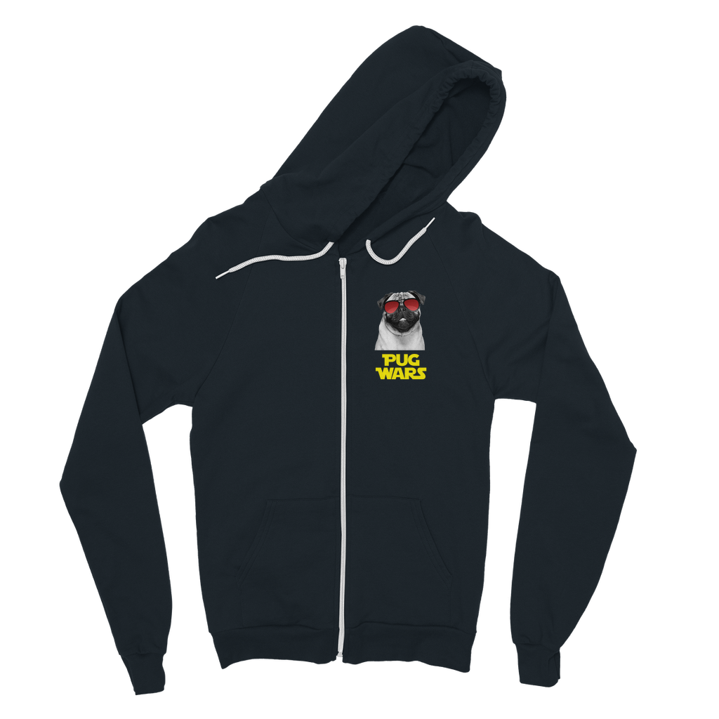 Pug Wars Return Of The Pug Classic Adult Zip Hoodie