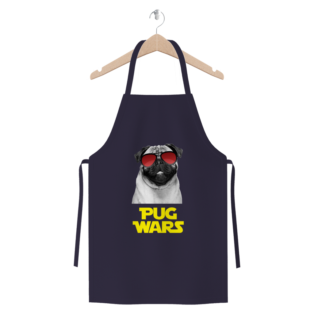 Pug Wars Return Of The Pug Premium Jersey Apron