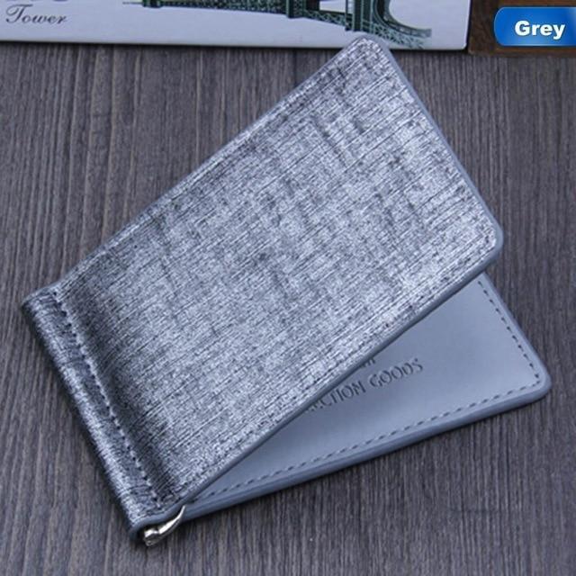 Leather Wallet Money Clip