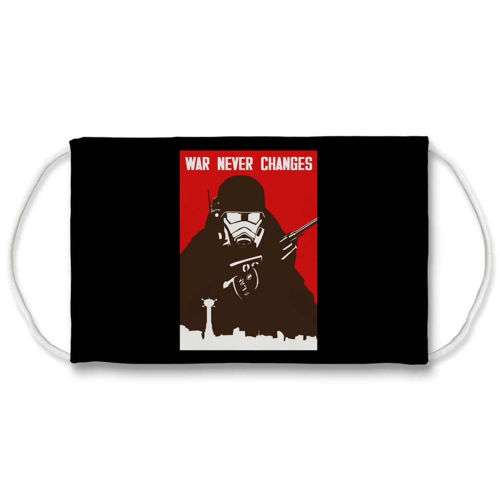 War Never Changes Sublimation Face Mask