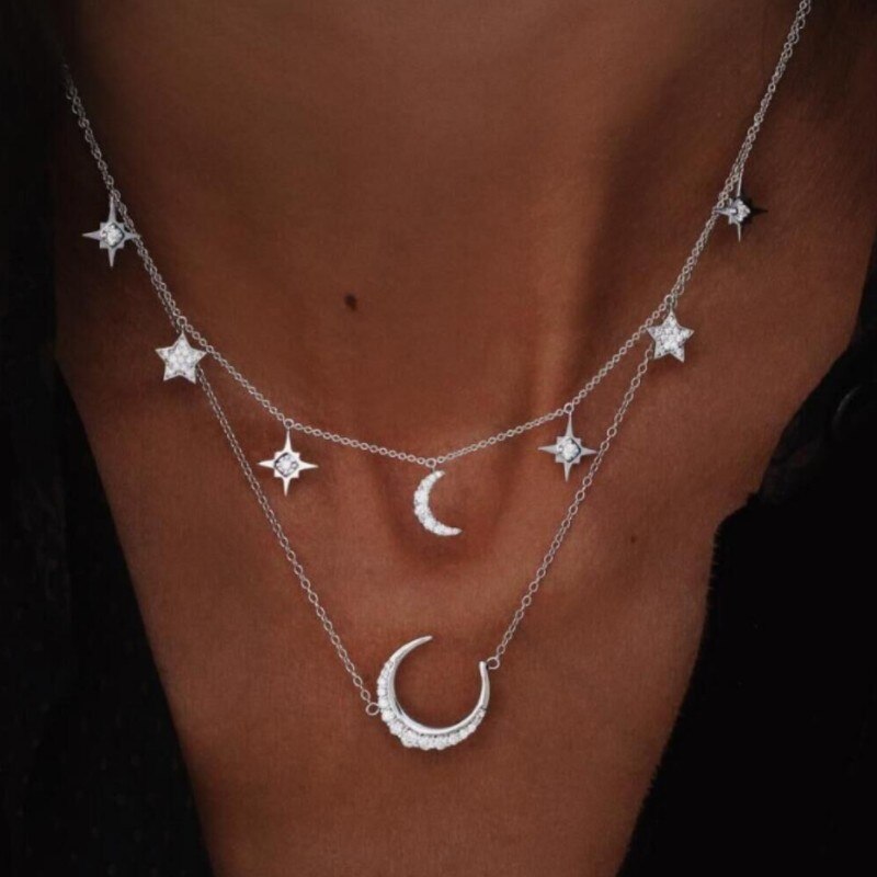 Collier Rose Gold Rose Statement Pendant Necklace