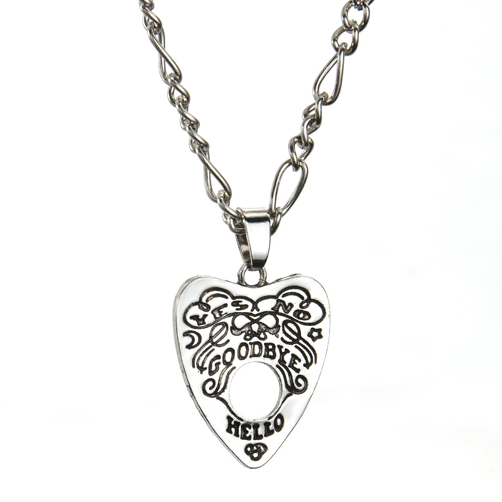 Gothic Ouija Shape Board Pendant Chain Necklace