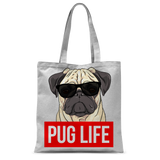 Pug Life - Pug Lover ﻿Classic Sublimation Tote Bag Pug Life - Pug Lover ﻿Classic Sublimation Tote Bag