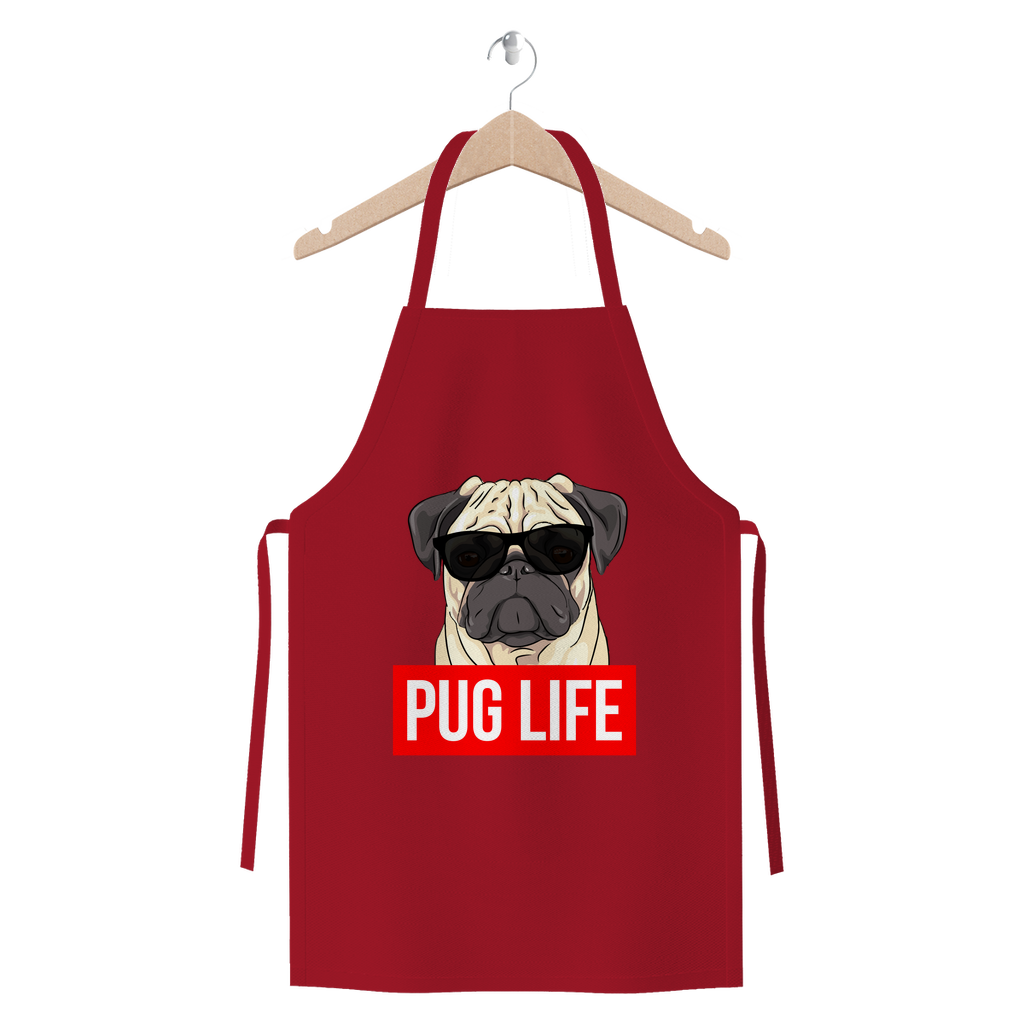 Pug Life - Pug Lover Premium Jersey Apron