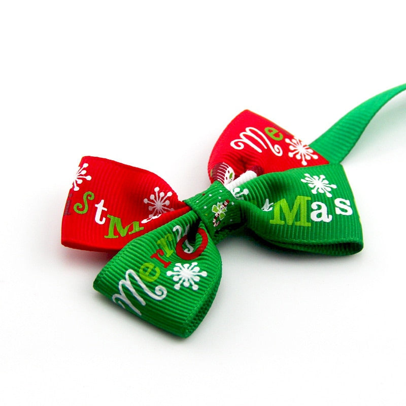Christmas Dog Bow Tie, Christmas Cat Bow Tie, Christmas Pet Bow Tie