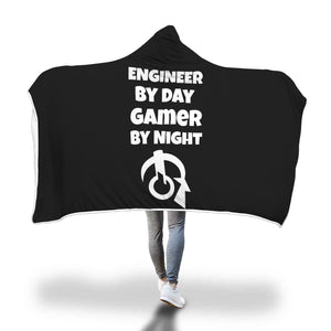 Engineer By Day Gamer By Night 2 Hooded Blanket Engineer By Day Gamer By Night 2 Hooded Blanket