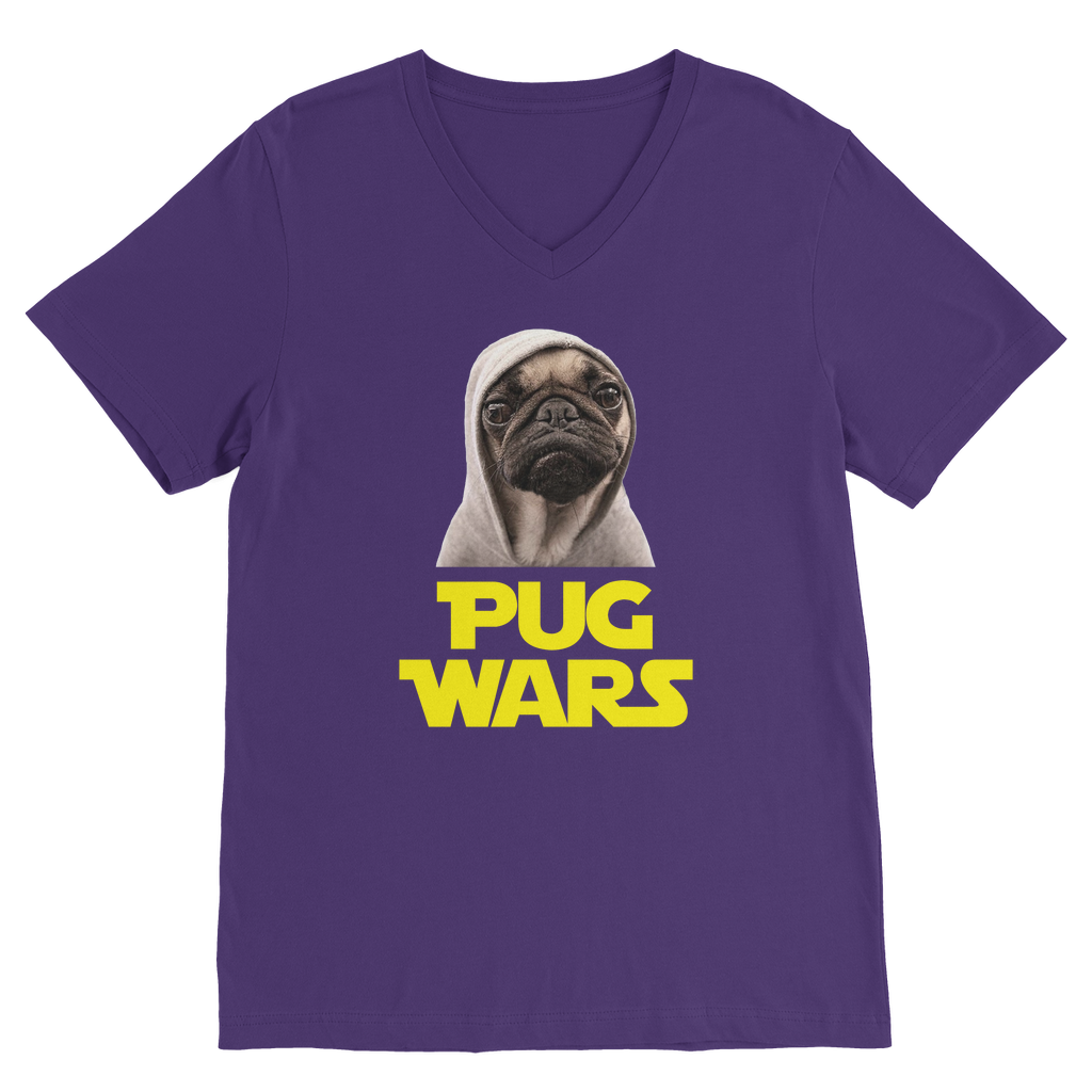 Pug Wars The Last Pug Classic V-Neck T-Shirt