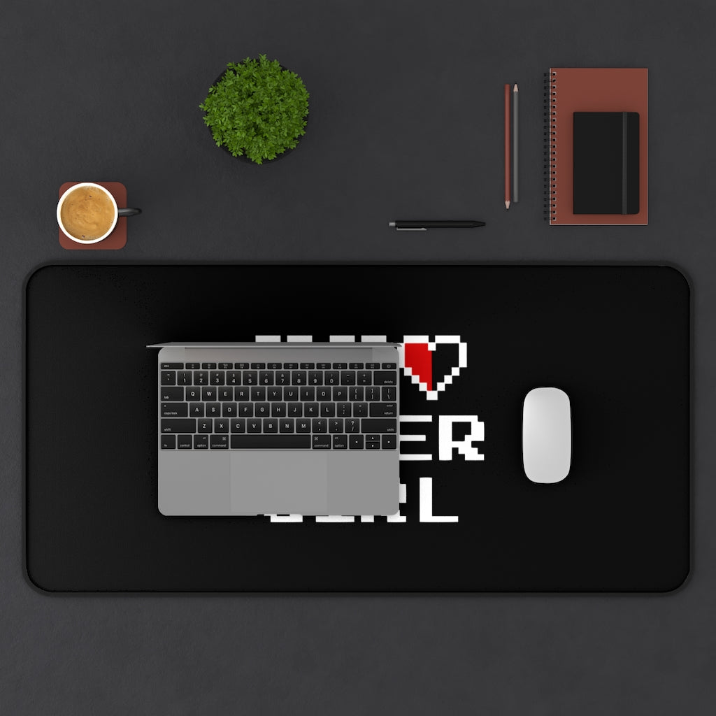 Gamer Girl Gaming RPG Fantasy Desk Mat | Gamer Girl Mouse Mat | Video Game Mouse Pad