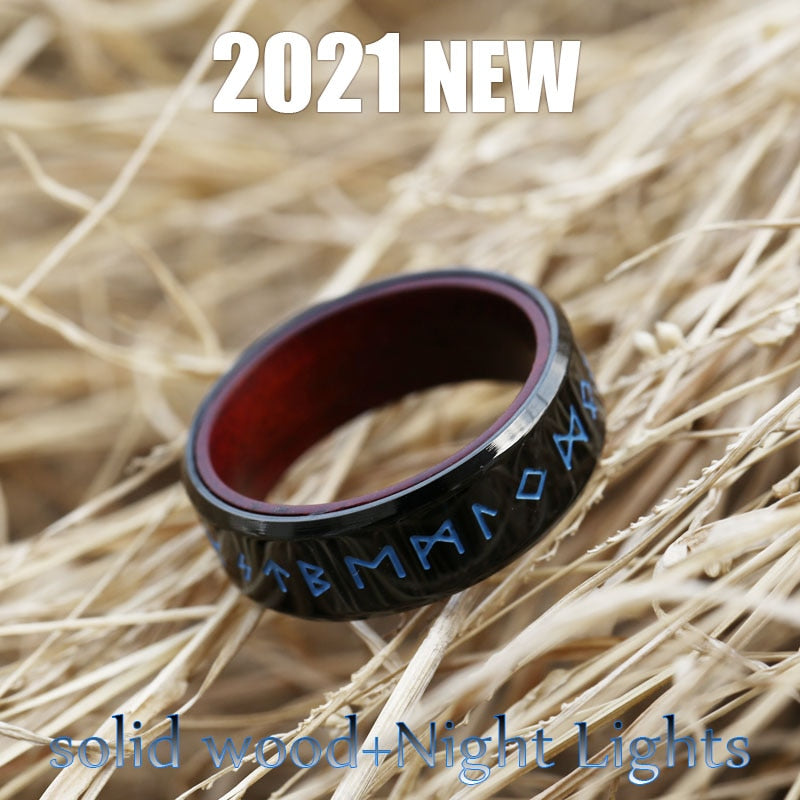 Stainless Steel Odin Norse Viking Ring