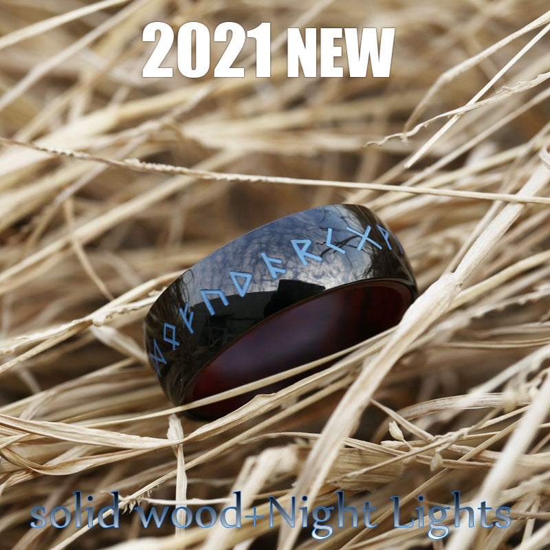 Stainless Steel Odin Norse Viking Ring