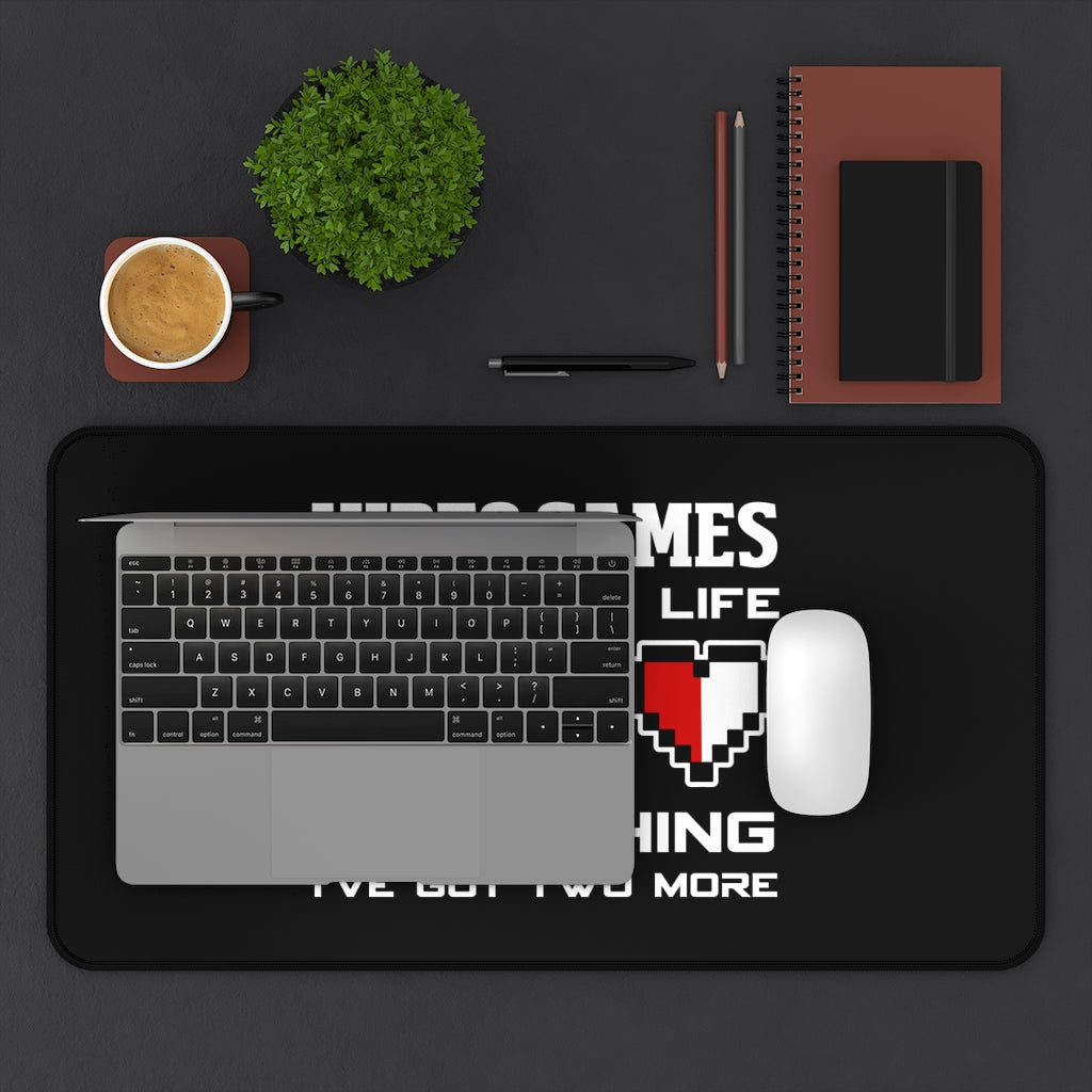 Video Games Ruined My Life Good Thing I Have Two More Desk Mat | RPG Mouse Mat | Fantasy Gaming Mouse Pad